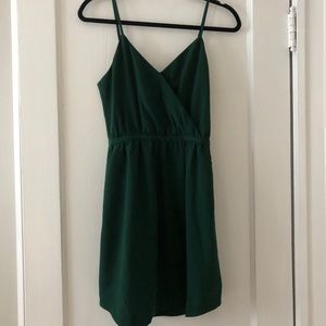 Madewell Hunter Green Wrap Dress Size 2 Never Worn